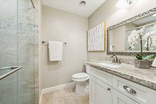 12709 Huntingwick Dr Unit 167, Houston, TX 77024 - full bath with tiled shower, toilet, baseboards, and vanity