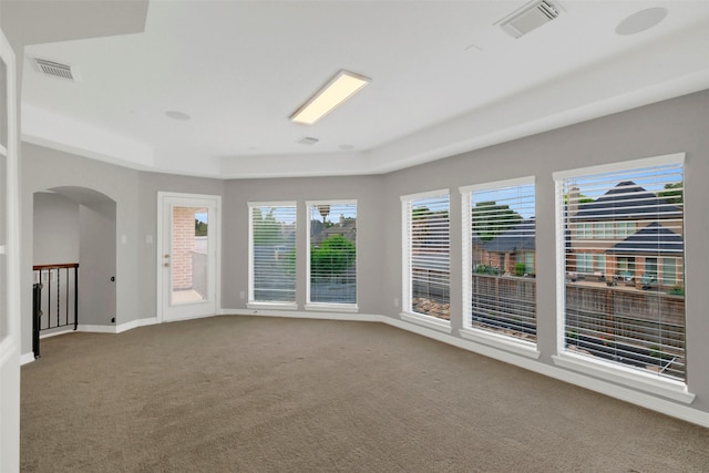 9619 Silver Birch Ct, Missouri City, TX 77459 - carpeted spare room with baseboards and arched walkways