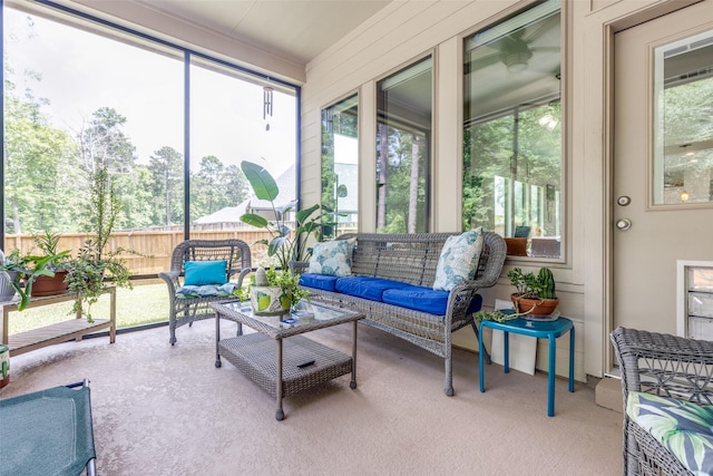 342 Topper Pines Dr, Montgomery, TX 77316 - sunroom / solarium featuring an outdoor living space and healthy amount of natural light