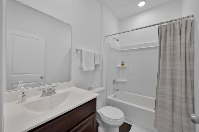 109 Chestnut Gate Dr, Conroe, TX 77378 - full bath with shower / bath combo with shower curtain, vanity, and toilet