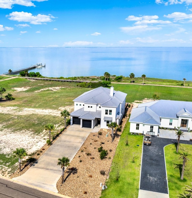 428 Bay Club Dr, Seadrift, TX 77983 - aerial view of property and surrounding area with a large body of water