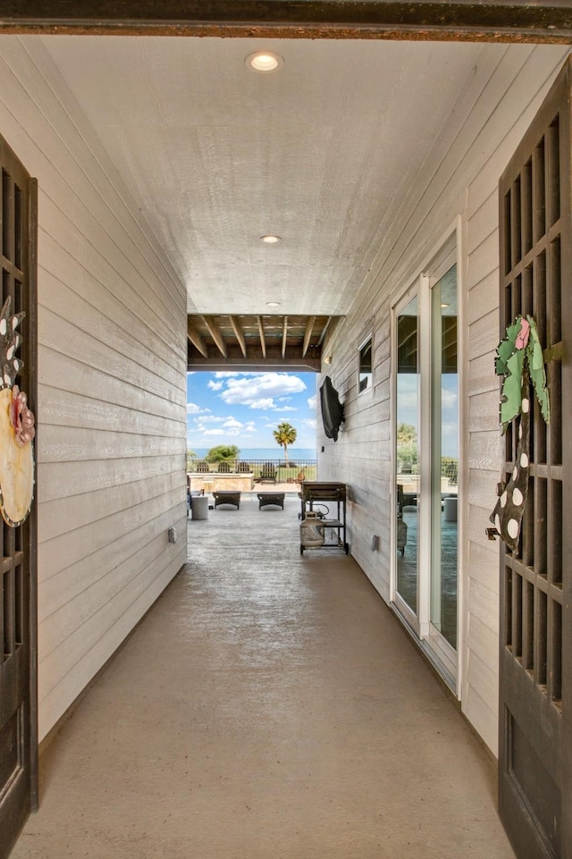 428 Bay Club Dr, Seadrift, TX 77983 - view of patio featuring a water view