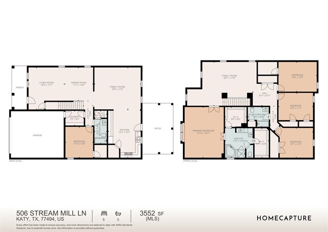 506 Stream Mill Ln, Katy, TX 77494 - home floor plan
