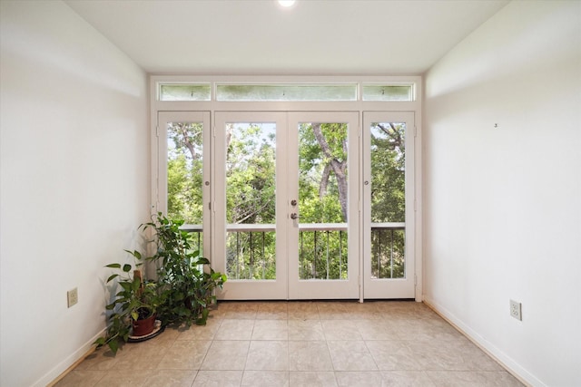 6549 Bayou Glen Rd, Houston, TX 77057 - unfurnished sunroom with french doors