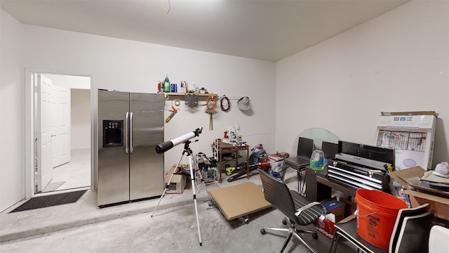 misc room featuring concrete floors