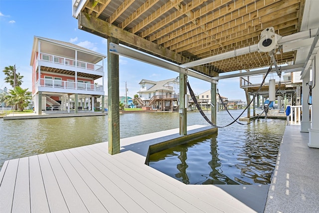16716 Tahiti Way, Galveston, TX 77554 - dock area featuring a water view
