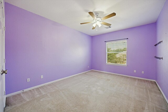 15127 Woodford Hollow Ln, Cypress, TX 77429 - carpeted empty room featuring ceiling fan and baseboards