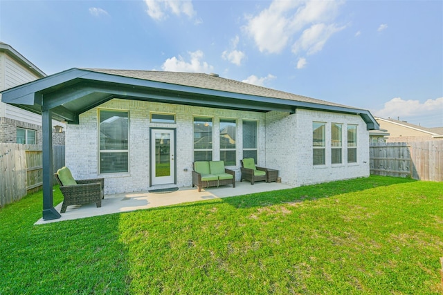 13510 Dovetail Canyon Ct, Rosharon, TX 77583 - back of property with a patio and brick siding
