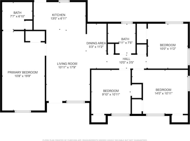 110 Prune St, La Marque, TX 77568 - floor plan / room layout