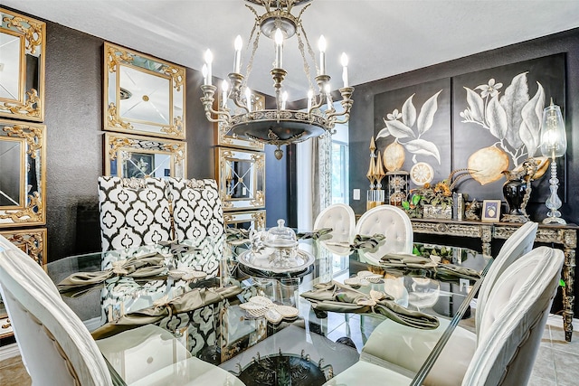 13600 Breton Ridge St Unit 25B, Houston, TX 77070 - dining space featuring a chandelier