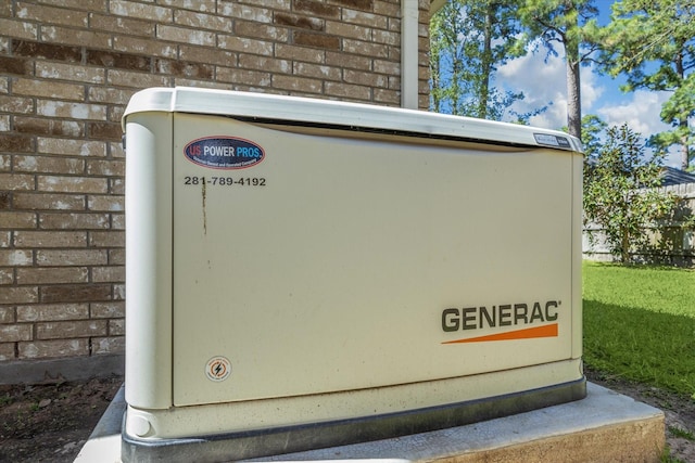 12514 Wealdstone Dr, Tomball, TX 77377 - exterior view of a power unit and brick siding