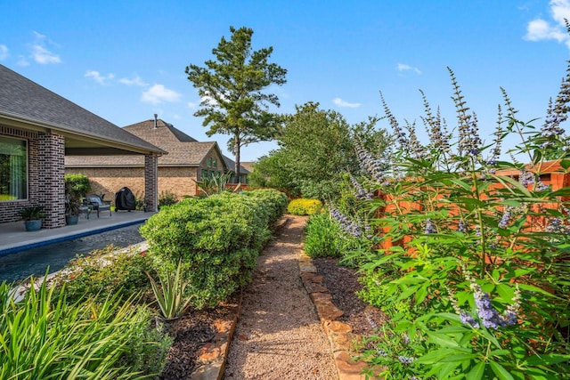 view of yard with a patio