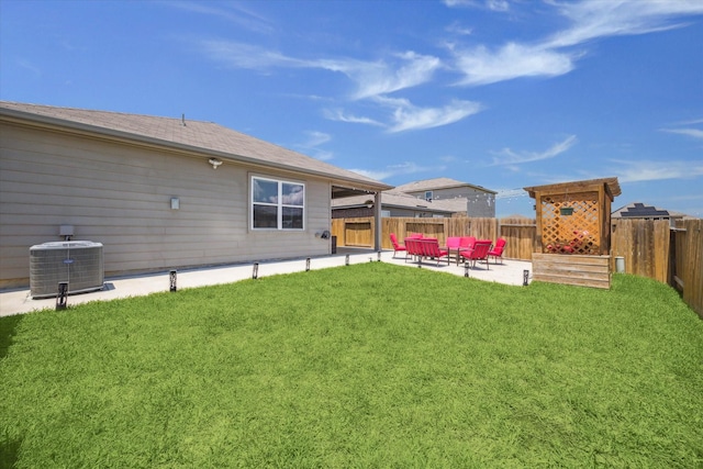 21022 Solstice Point Dr, Hockley, TX 77447 - view of yard featuring cooling unit and a patio