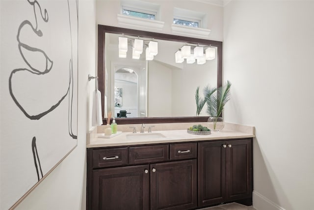 3109 Mcculloch Cir, Houston, TX 77056 - bathroom with vanity and baseboards
