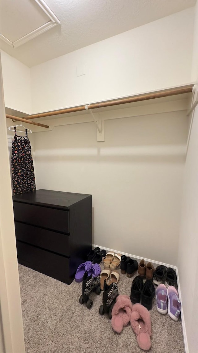6514 Evening Rose Ln, Katy, TX 77449 - spacious closet featuring carpet