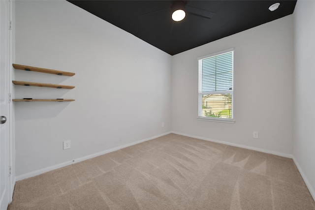 23431 Wrexham St, Spring, TX 77373 - spare room with carpet floors, baseboards, and ceiling fan