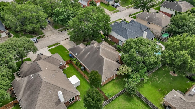 aerial view of residential area