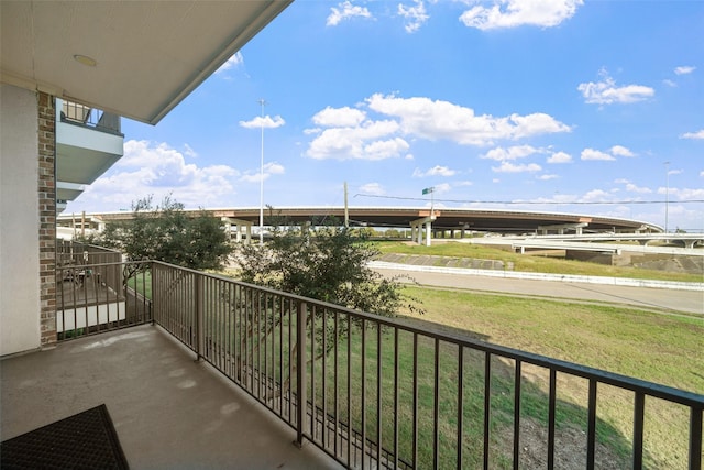 view of balcony