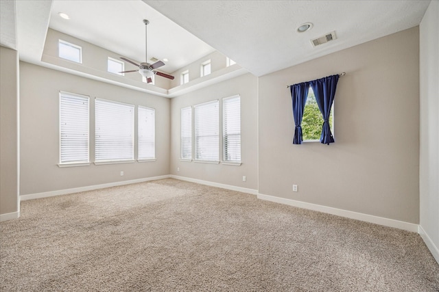 4209 Feagan St, Houston, TX 77007 - spare room featuring a ceiling fan, carpet flooring, baseboards, and recessed lighting