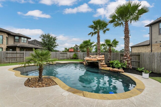 17306 Legend Brook Ct, Tomball, TX 77375 - view of pool featuring a fenced backyard
