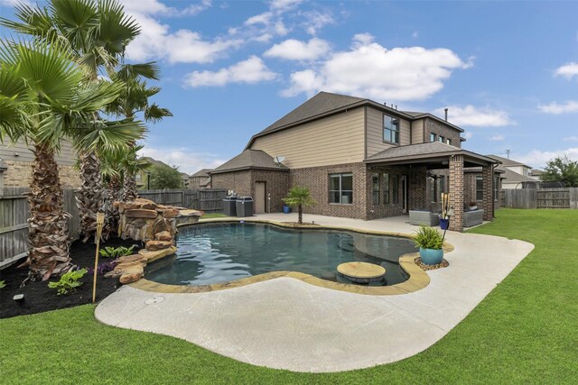 17306 Legend Brook Ct, Tomball, TX 77375 - view of pool with a patio area