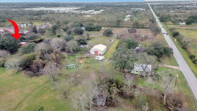 7027 Iowa Colony Blvd, Rosharon, TX 77583 - aerial view of property and surrounding area featuring rural landscape