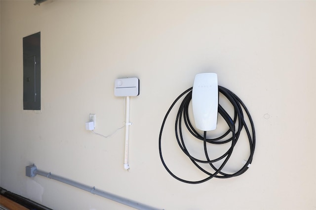 15623 Lavender Bay Ln, Cypress, TX 77429 - garage view of electric panel and car charger