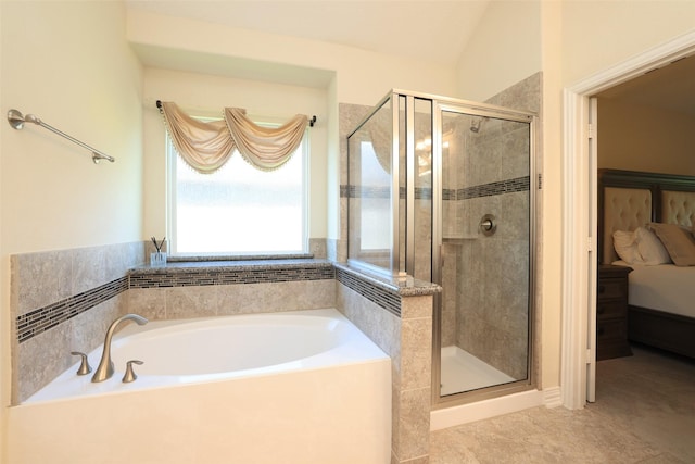 15623 Lavender Bay Ln, Cypress, TX 77429 - bathroom featuring a shower stall, a bath, and ensuite bathroom