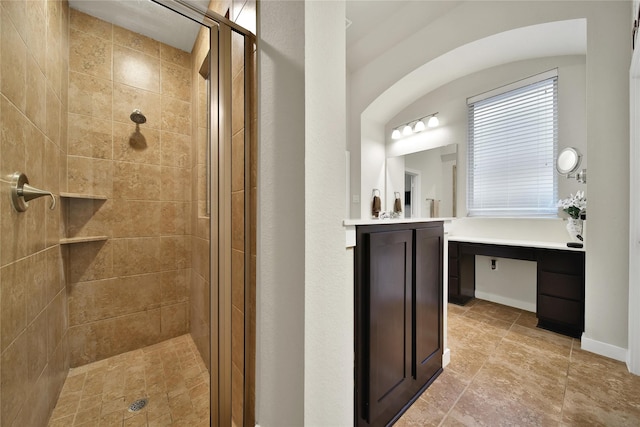 16711 Ramsay Cascades Dr, Humble, TX 77346 - full bathroom with a shower stall, vanity, and baseboards