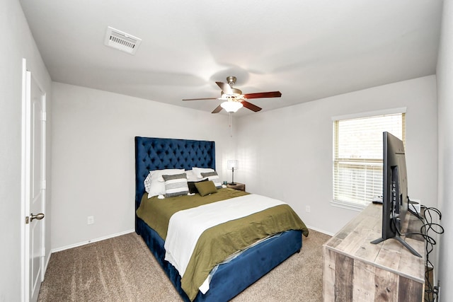 4827 San Gregorio Ln, Katy, TX 77493 - bedroom featuring carpet floors, a ceiling fan, and baseboards