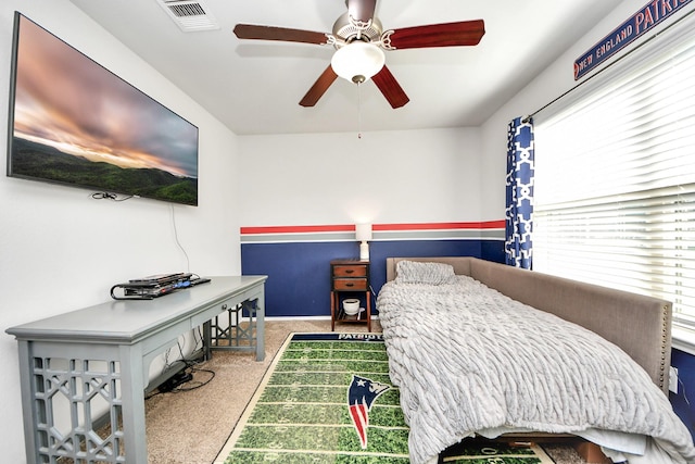 4827 San Gregorio Ln, Katy, TX 77493 - carpeted bedroom featuring ceiling fan and baseboards