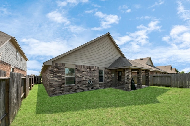 4827 San Gregorio Ln, Katy, TX 77493 - rear view of house with brick siding
