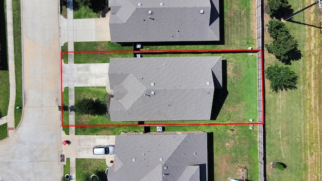 4827 San Gregorio Ln, Katy, TX 77493 - aerial view of property and surrounding area with property parcel outlined