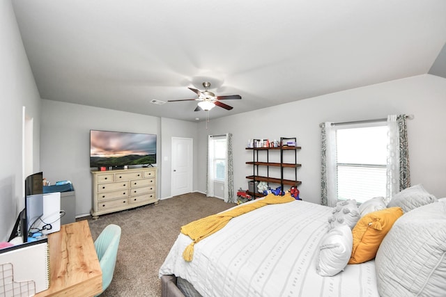 4827 San Gregorio Ln, Katy, TX 77493 - carpeted bedroom featuring a ceiling fan