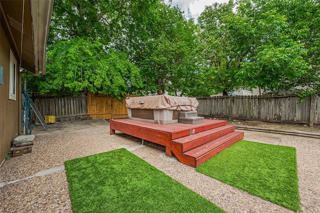 10315 Sun City Ct, Houston, TX 77099 - fenced backyard featuring a deck and a patio