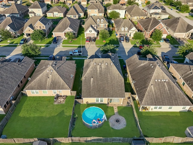 8315 Egret Bay Cir, Baytown, TX 77523 - aerial perspective of suburban area featuring a pool