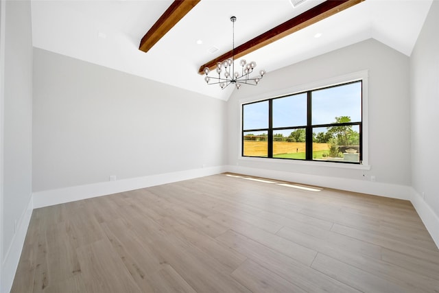 18829 Cypress Church Rd, Cypress, TX 77433 - unfurnished dining area with a chandelier, light wood-style flooring, and baseboards