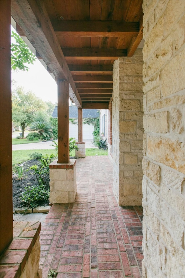 view of patio / terrace featuring covered porch