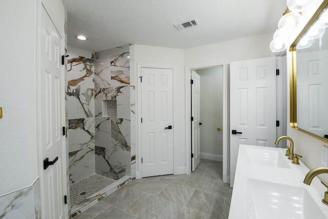 6002 Redfish Run, Baytown, TX 77523 - full bath with a marble finish shower and double vanity