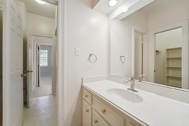 1706 Lofty Maple Trl, Houston, TX 77345 - bathroom featuring vanity and tile patterned flooring