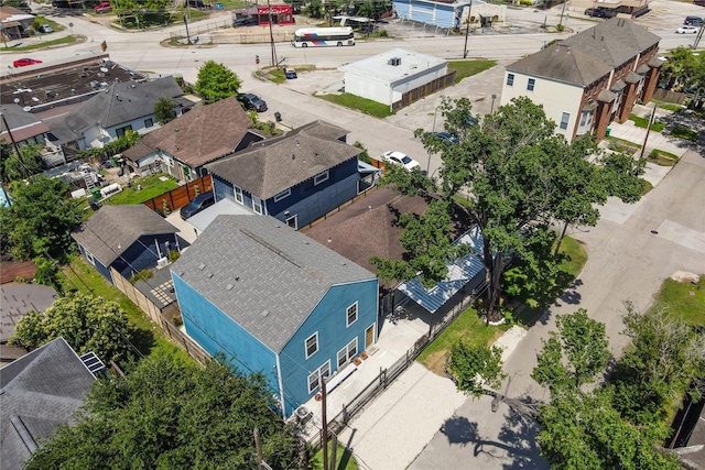 aerial perspective of suburban area