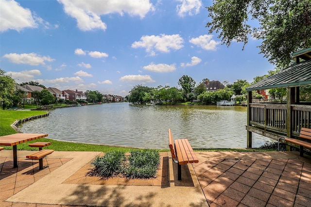 101 N Hall Dr, Sugar Land, TX 77478 - dock area featuring a water view and a residential view