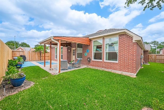 19123 Dee Woods Dr, Humble, TX 77346 - rear view of house featuring a patio and brick siding