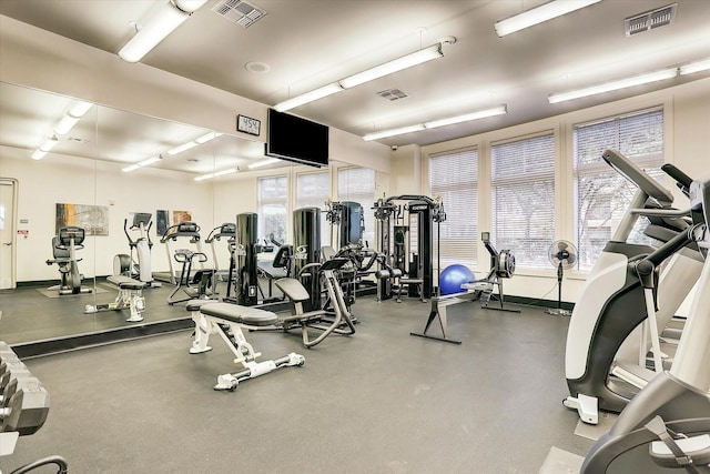 view of exercise room