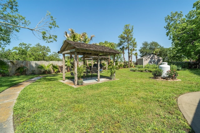 104 Smith Ln, League City, TX 77573 - view of yard featuring a gazebo and a patio