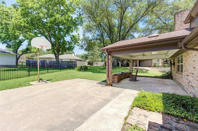 1223 Green Briar Dr, Huntsville, TX 77340 - view of patio / terrace with ceiling fan