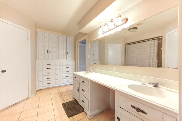1223 Green Briar Dr, Huntsville, TX 77340 - full bathroom with double vanity and tile patterned flooring