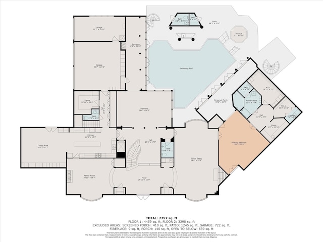 8618 Stable Crest Blvd, Houston, TX 77024 - floor plan / room layout