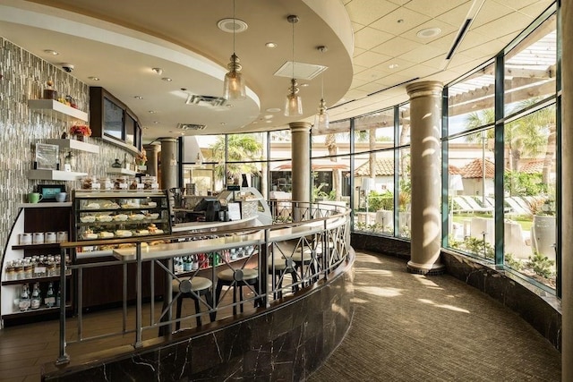 5220 Seawall Blvd Unit 1231, Galveston, TX 77551 - bar area featuring carpet floors