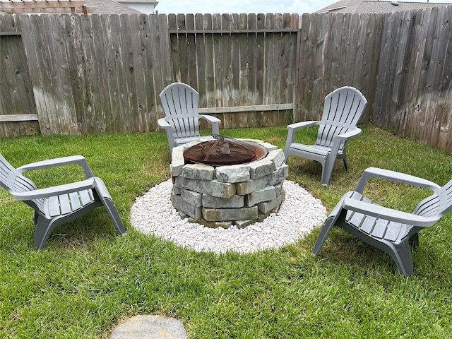 16916 Rich Pines Dr, Conroe, TX 77302 - view of yard featuring a fire pit